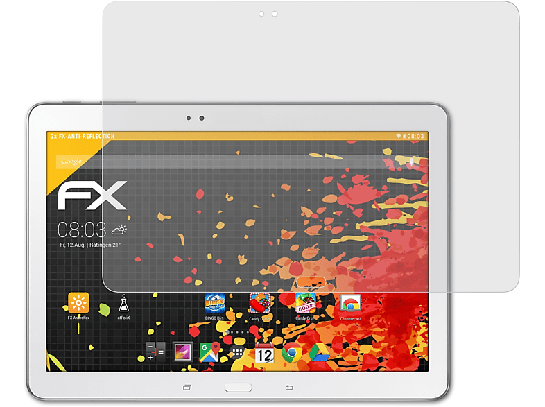 ATFOLIX 2x FX-Antireflex Displayschutz(für Samsung Galaxy TabPro 10.1 (LTE & Wi-Fi))