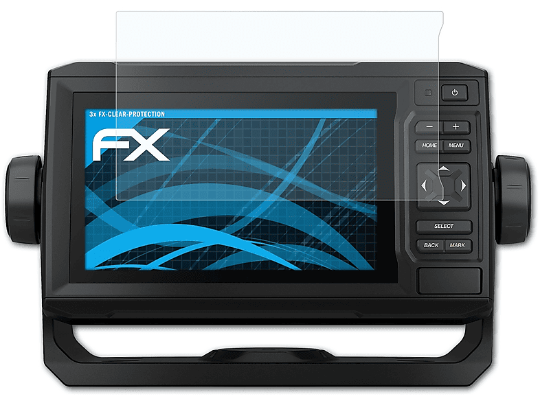 ATFOLIX 3x FX-Clear Displayschutz(für Garmin ECHOMap UHD 62cv)