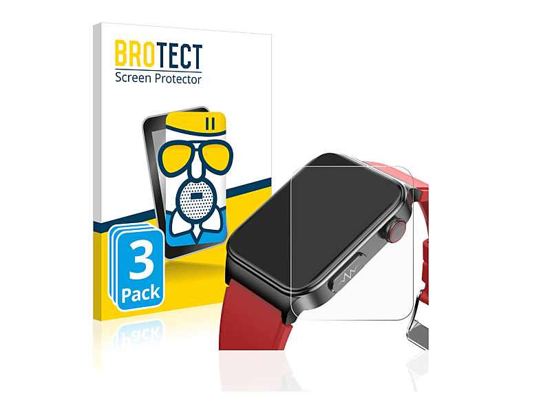 BROTECT 3x Airglass matte Schutzfolie(für LIGE E500) | Smartwatch Schutzfolien & Gläser