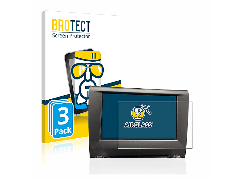 BROTECT 3x Airglass klare Schutzfolie(für Ford Mondeo S&S Business sync 3 2016)