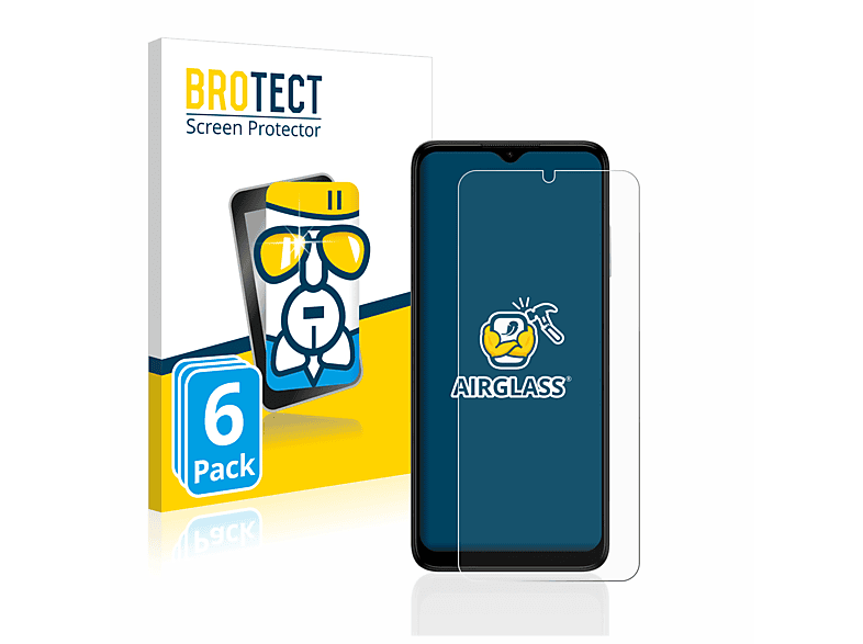 BROTECT 6x Airglass klare Schutzfolie(für Nokia G22)
