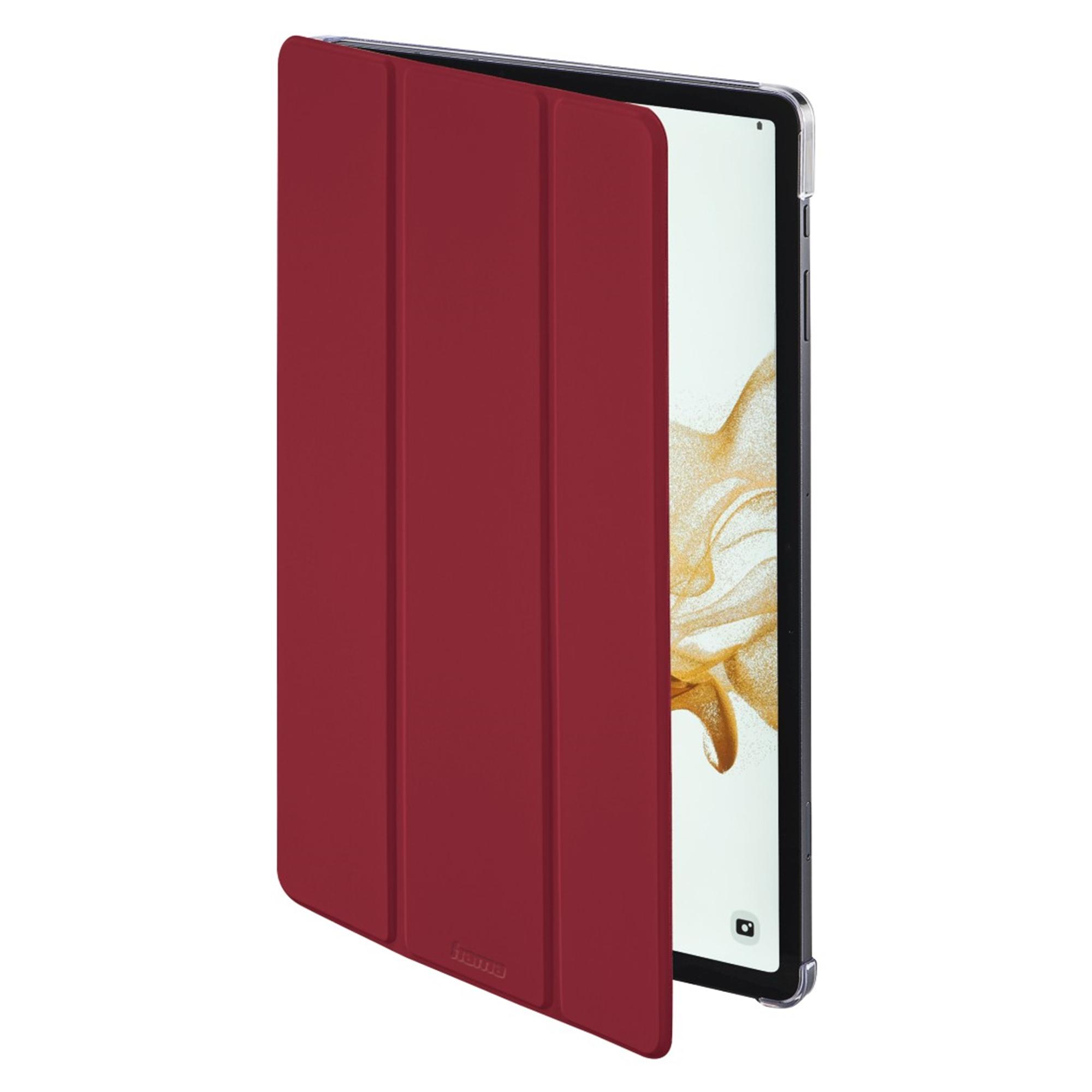 HAMA Samsung Fold Clear Polyurethan, Tablet-Case für Cover Rot Flip