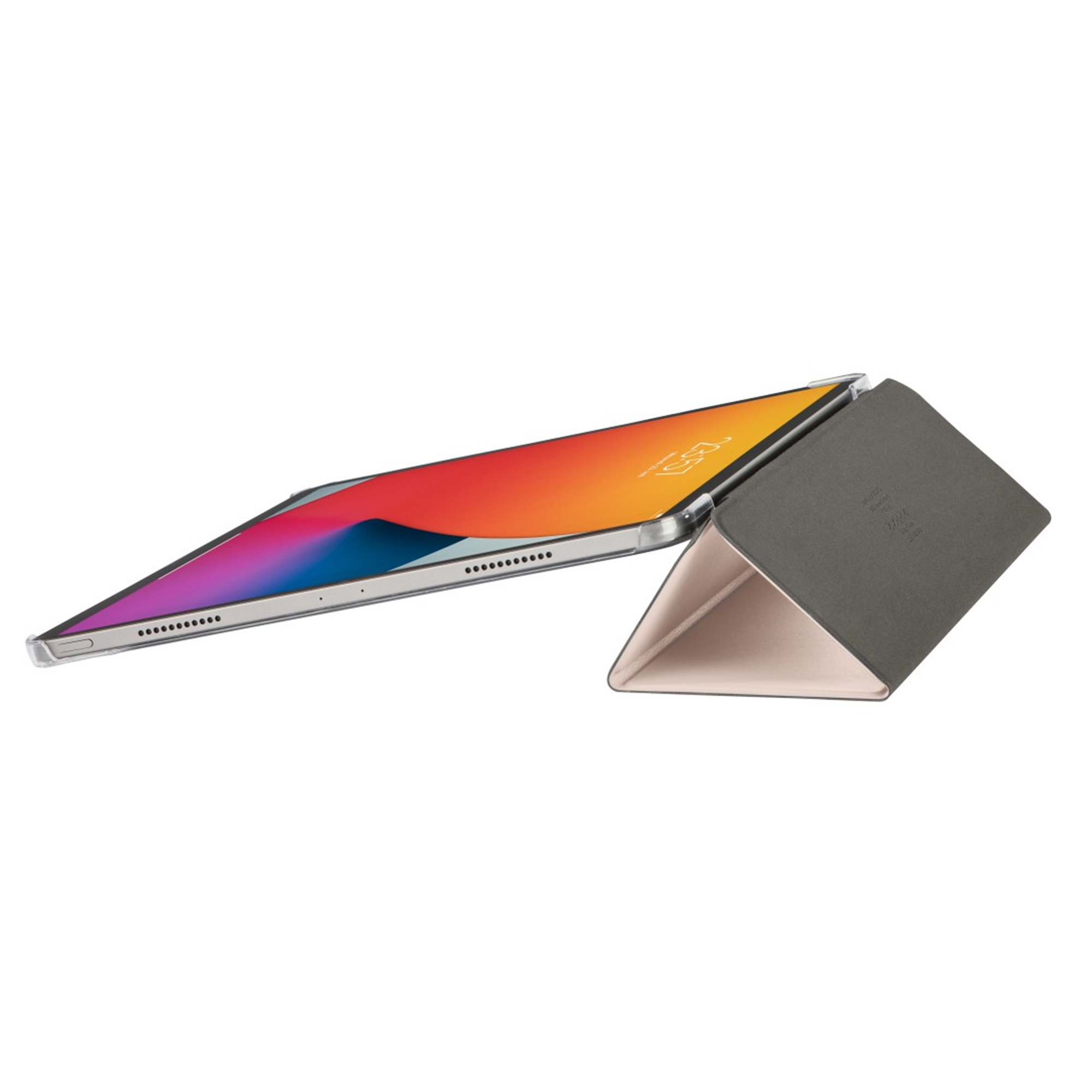 HAMA Clear Cover für Polyurethan, Rosa Apple Flip Tablet-Case Fold