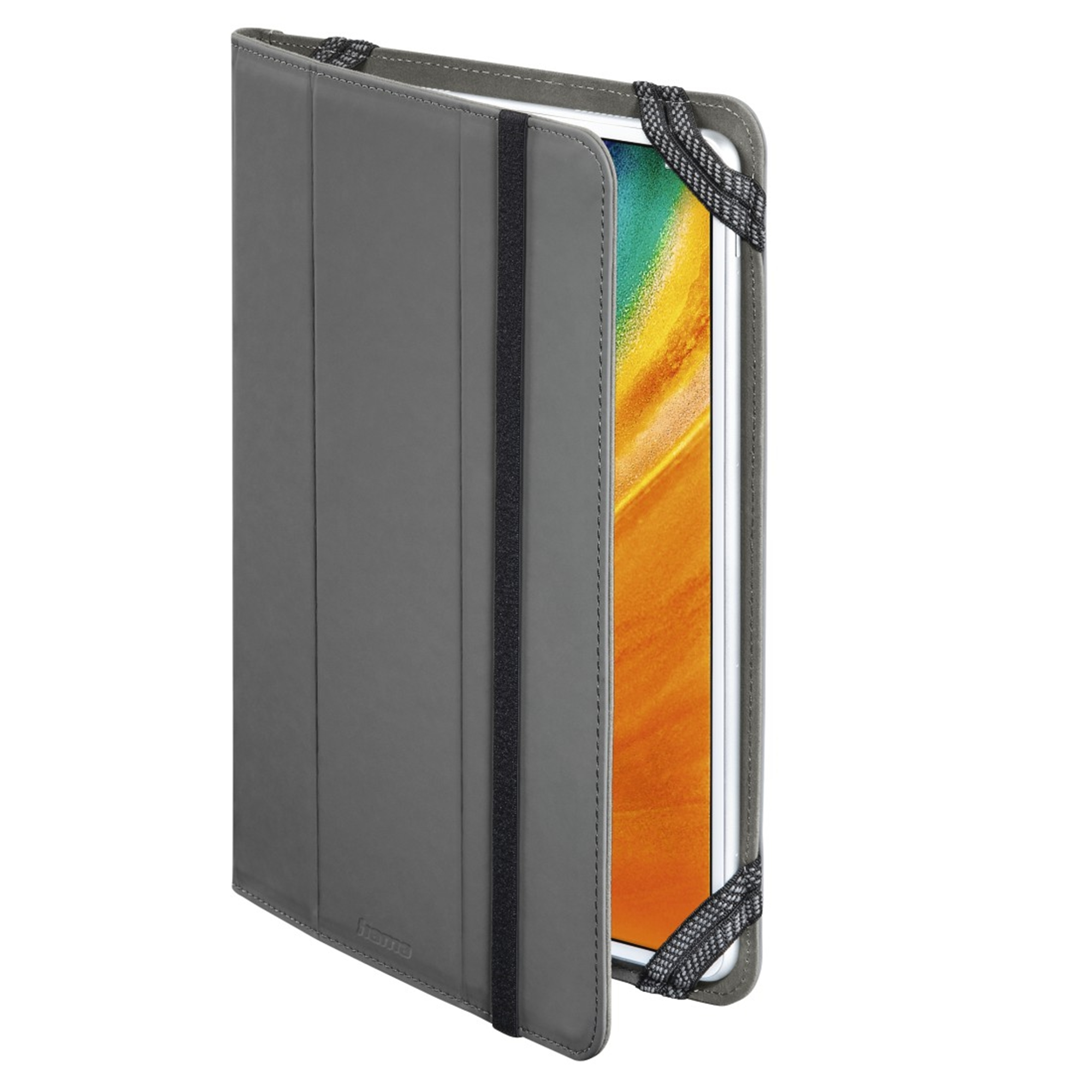 HAMA Fold für Polyurethan Grau universell Cover Flip bag (PU), Tablet
