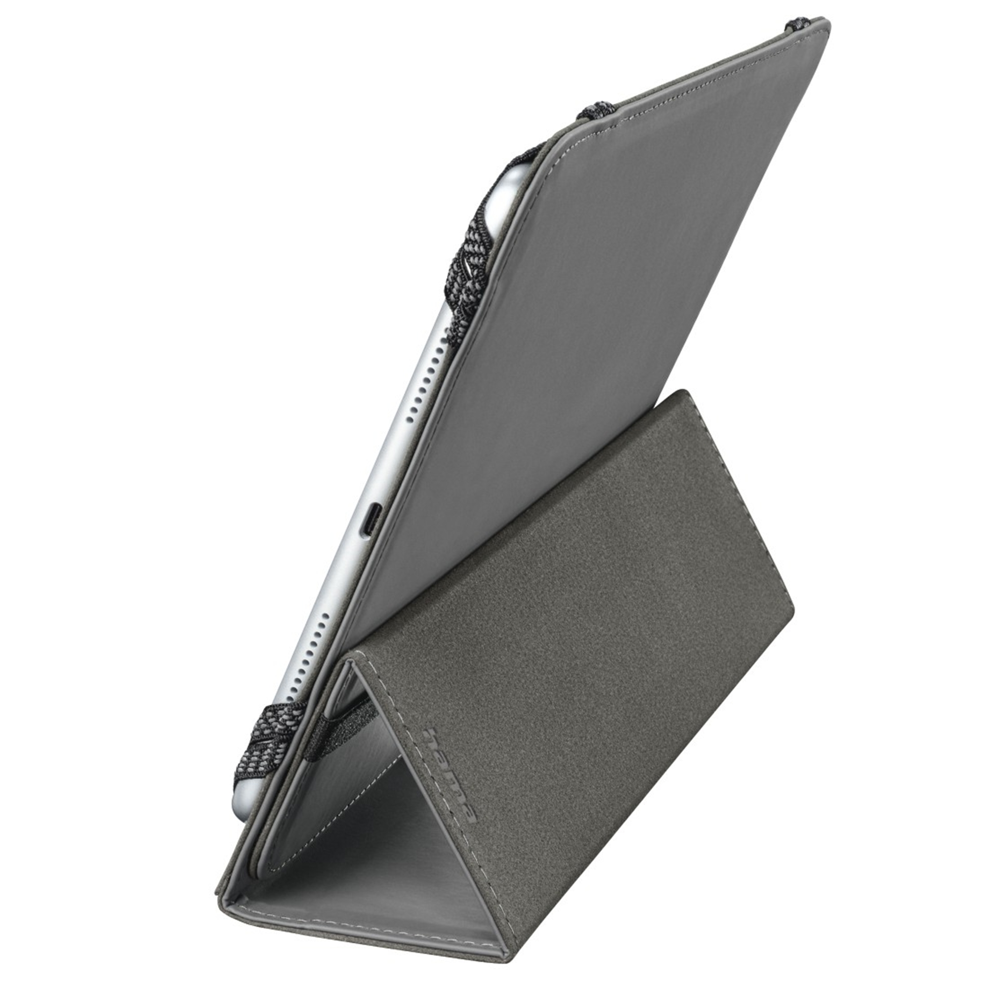 HAMA Polyurethan Tablet Cover Grau Fold Flip für bag (PU), universell
