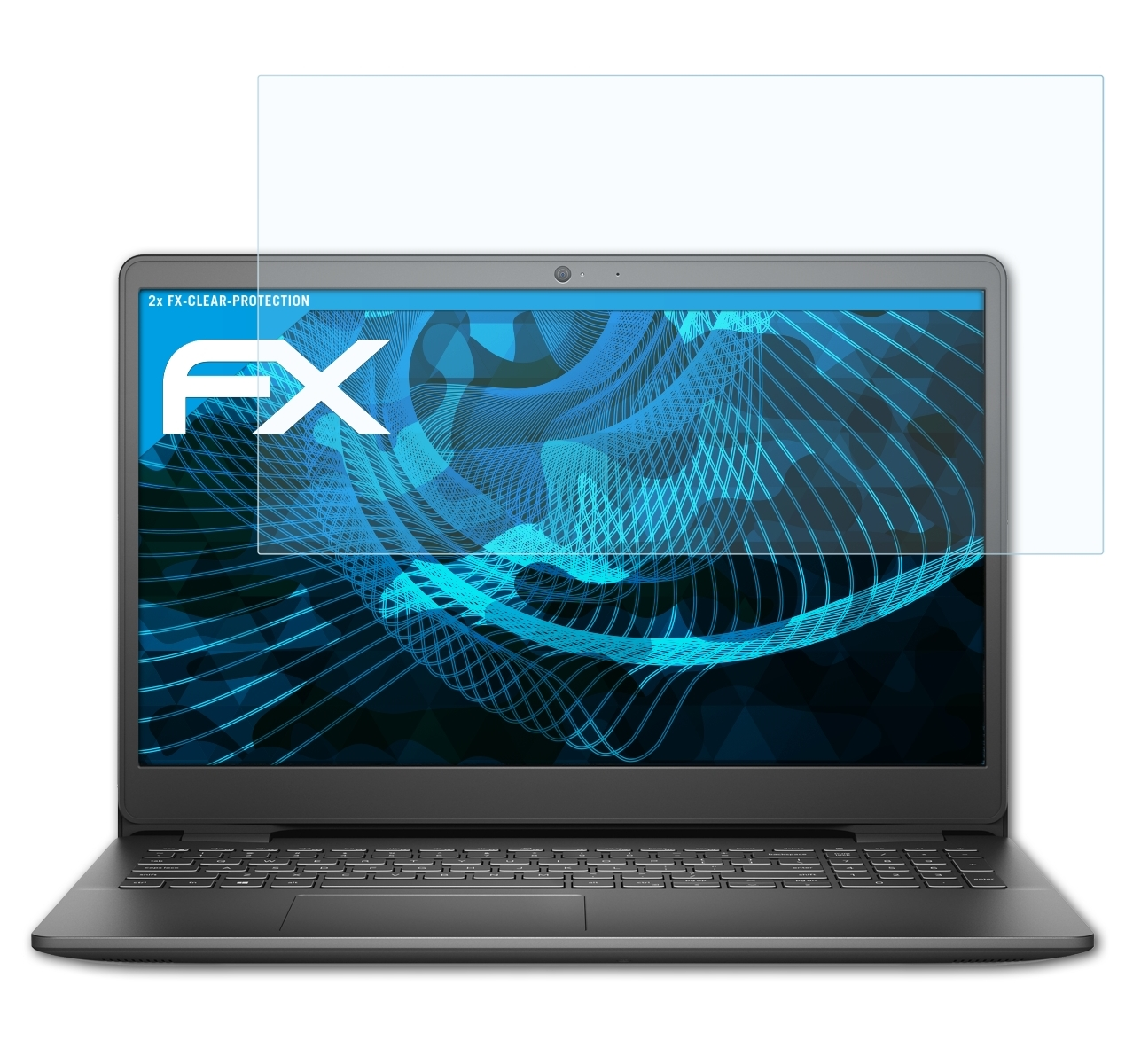 3000) Displayschutz(für FX-Clear 2x Dell ATFOLIX 15 Inspiron