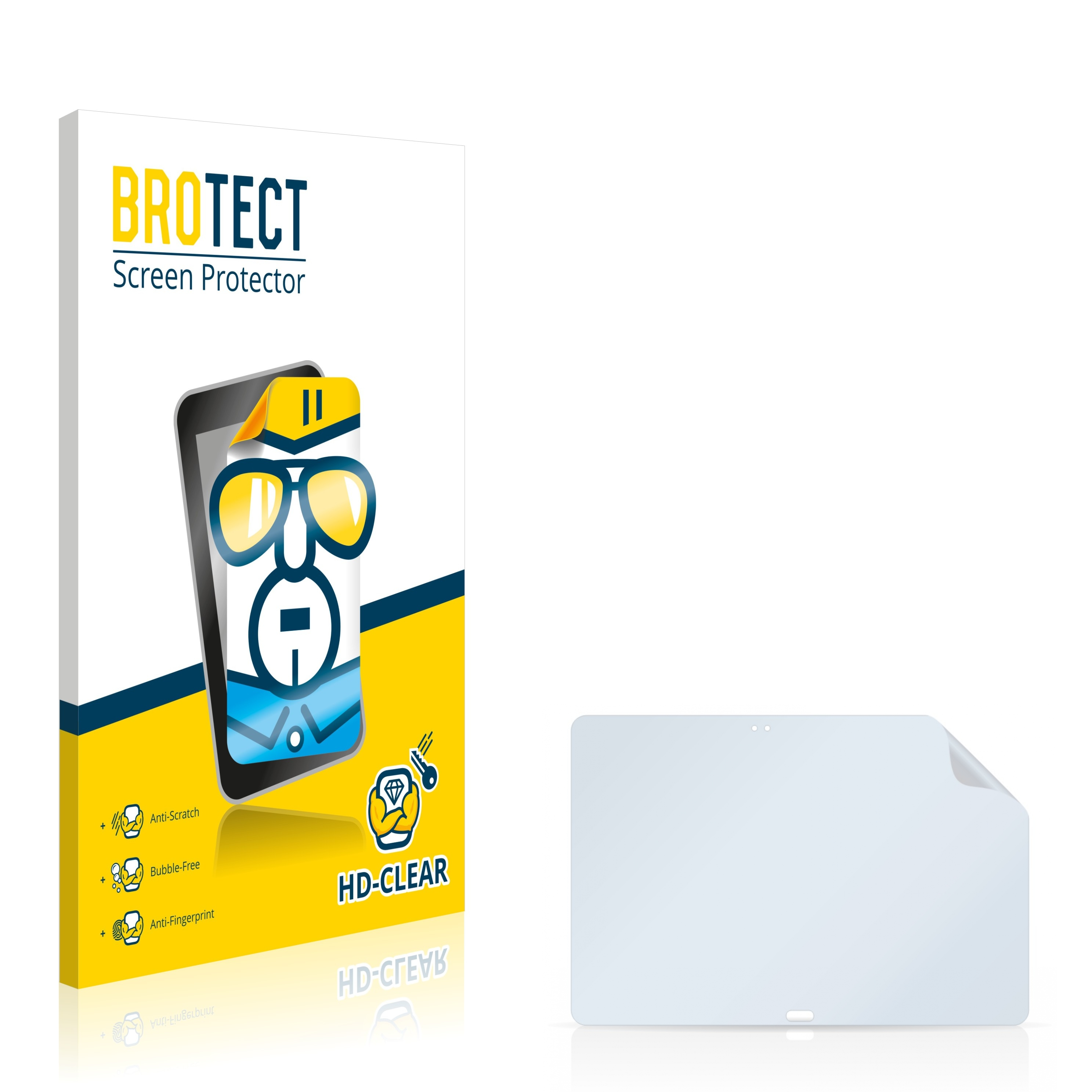 BROTECT 2x klare Schutzfolie(für Samsung NotePro Galaxy SM-T900)