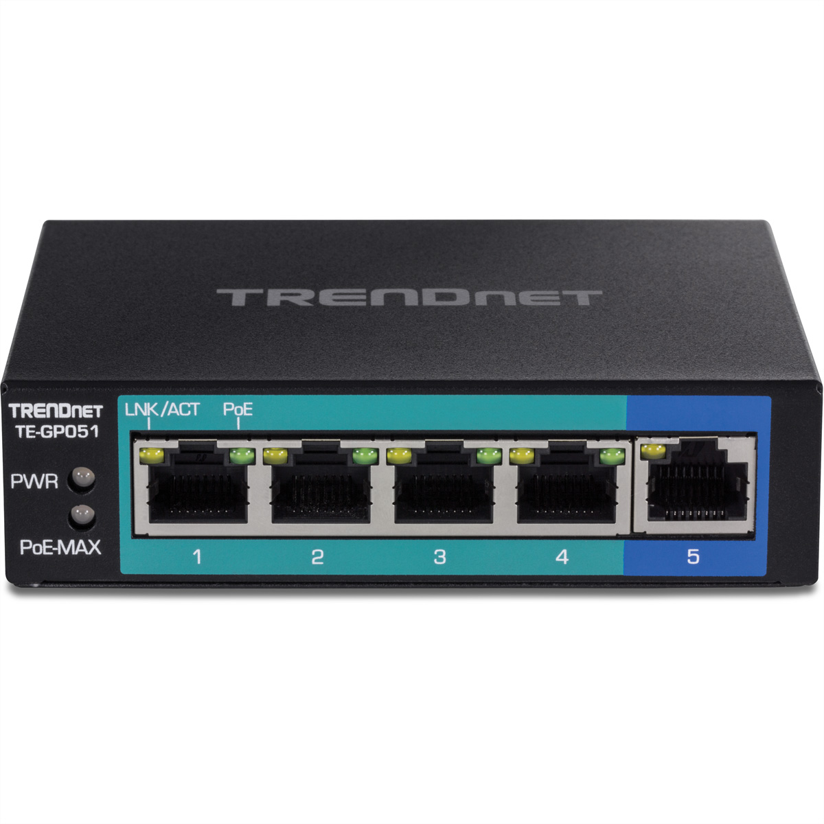 Switch TRENDNET PoE Switch 5-Port PoE+ Gigabit TE-GP051 Gigabit