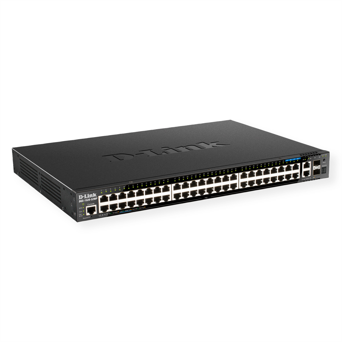 D-LINK DGS-1520-52MP/E Switch PoE PoE+ Gigabit Gigabit 52-Port Smart Stack Switch Managed