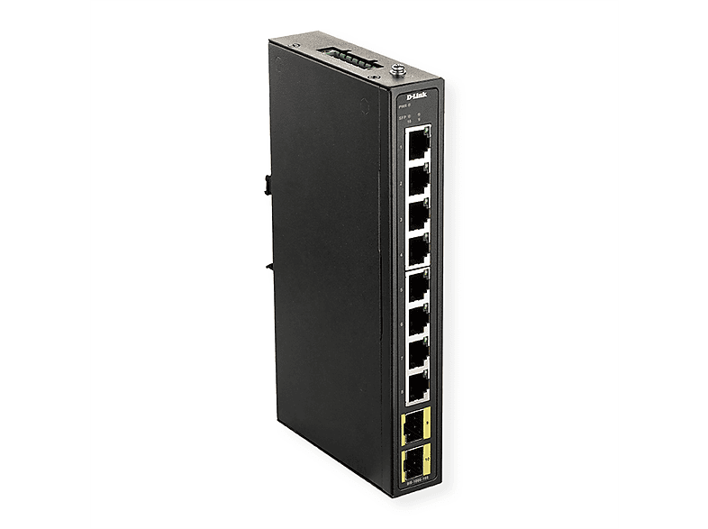 D-LINK DIS-100G-10S Gigabit Switch Industrial 8Port RJ45 2x 100/1000M SFP Medienkonverter