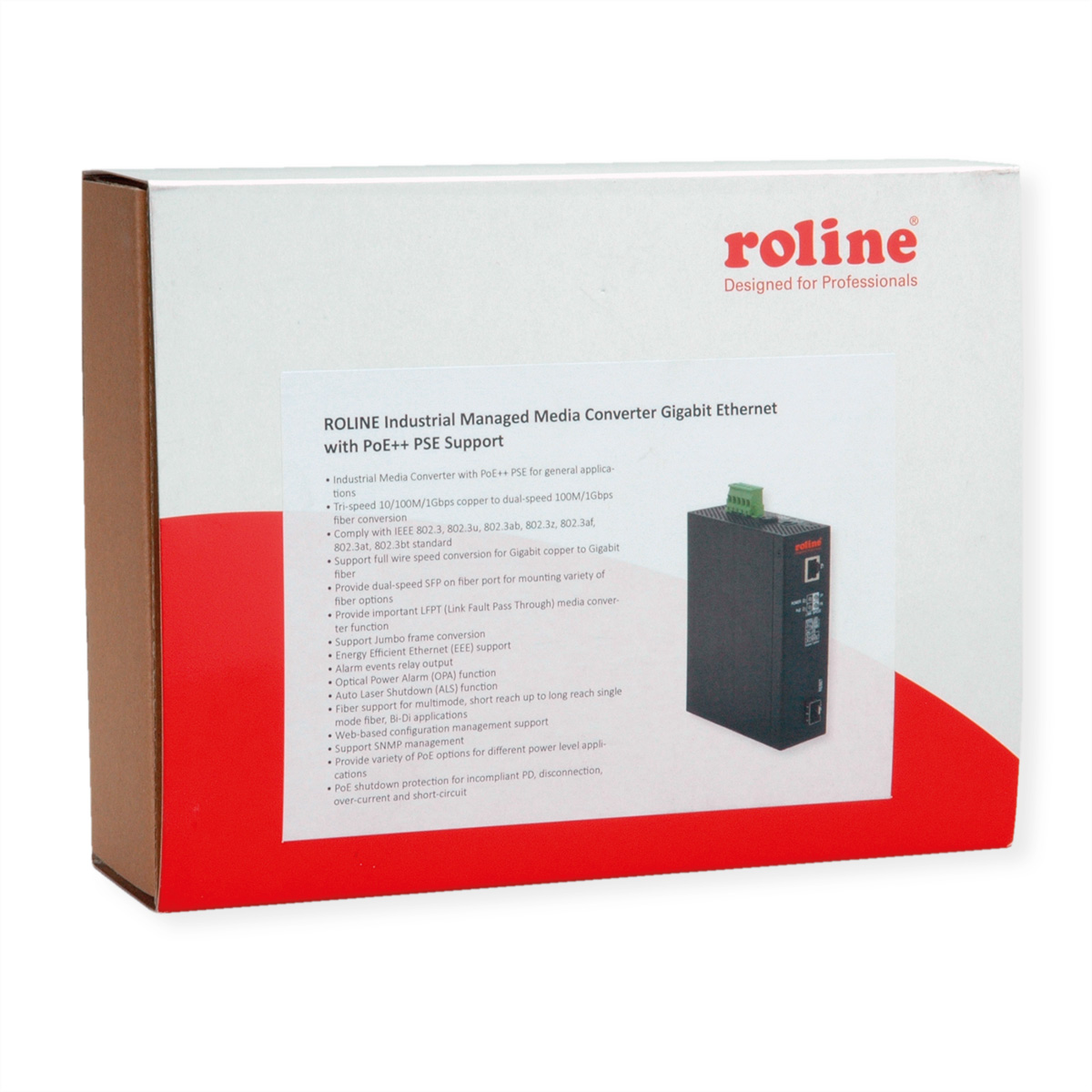 Speed Gigabit Konverter Dual - ROLINE 100/1000 Ethernet Medienkonverter Industrie Fiber