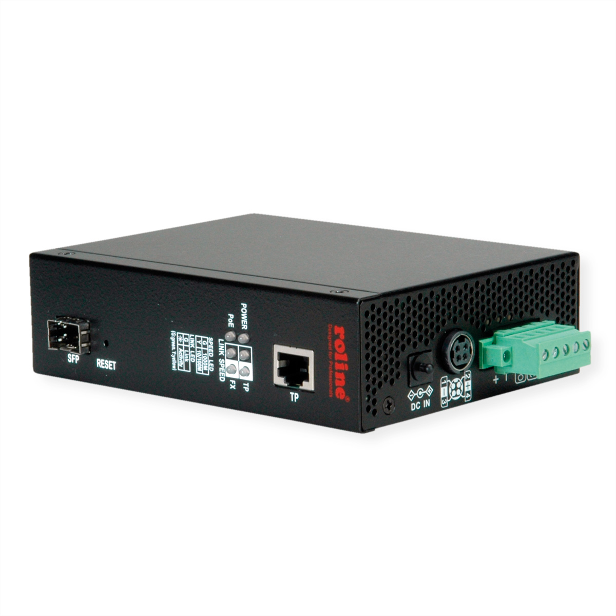 Gigabit Ethernet Konverter Dual Fiber Medienkonverter Speed - Industrie 100/1000 ROLINE