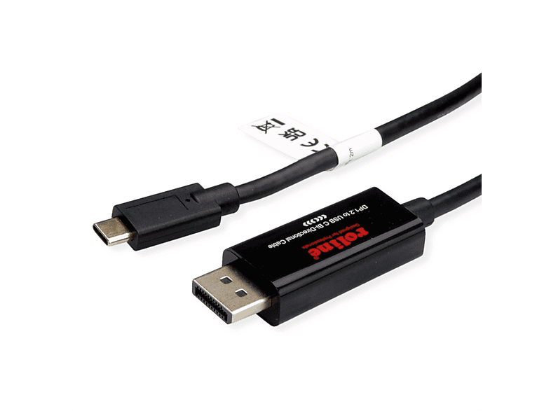 ROLINE USB Typ C - DisplayPort, v1.2, bidirektionales Adapterkabel, ST/ST USB-DisplayPort Adapter