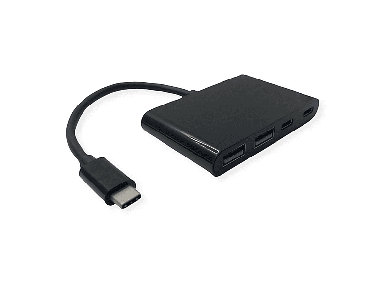 VALUE USB 3.2 Gen 2 Hub, 4fach (2x A+ 2x C), Typ C Anschlusskabel, USB ...