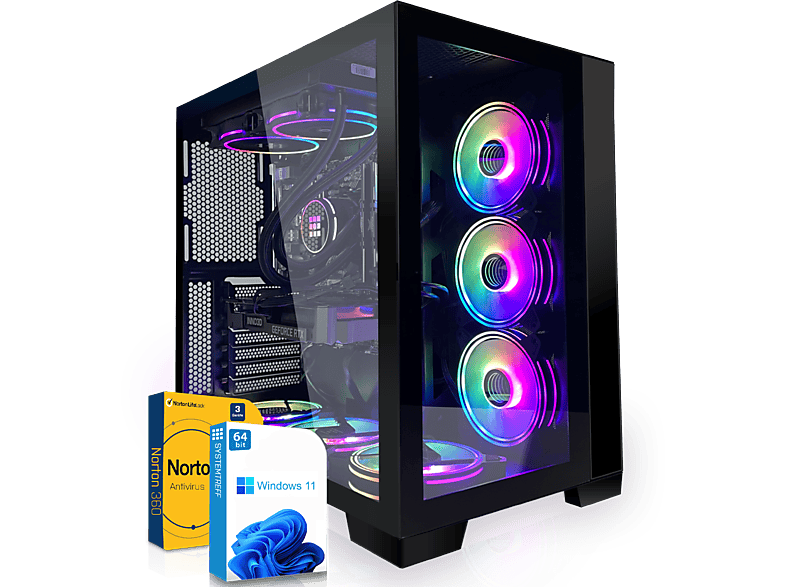 SYSTEMTREFF Pro Gaming AMD Ryzen 9 5900X, Windows 11 Pro, Gaming PC mit AMD Ryzen™ 9 Prozessor, 16 GB RAM, 512 GB mSSD, NVIDIA GeForce RTX™ 3060