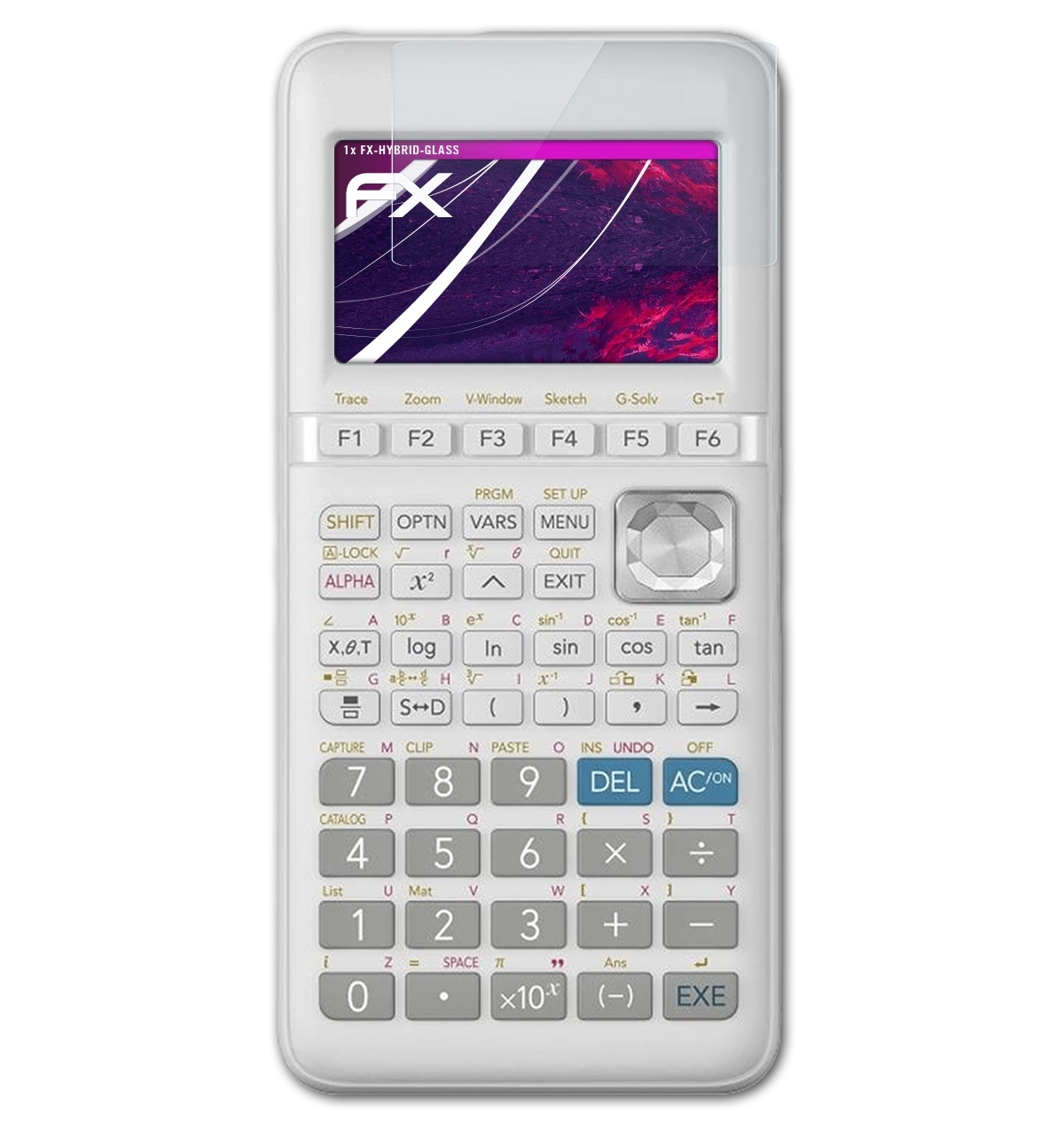 ATFOLIX FX-Hybrid-Glass Schutzglas(für Casio FX-9860GIII)