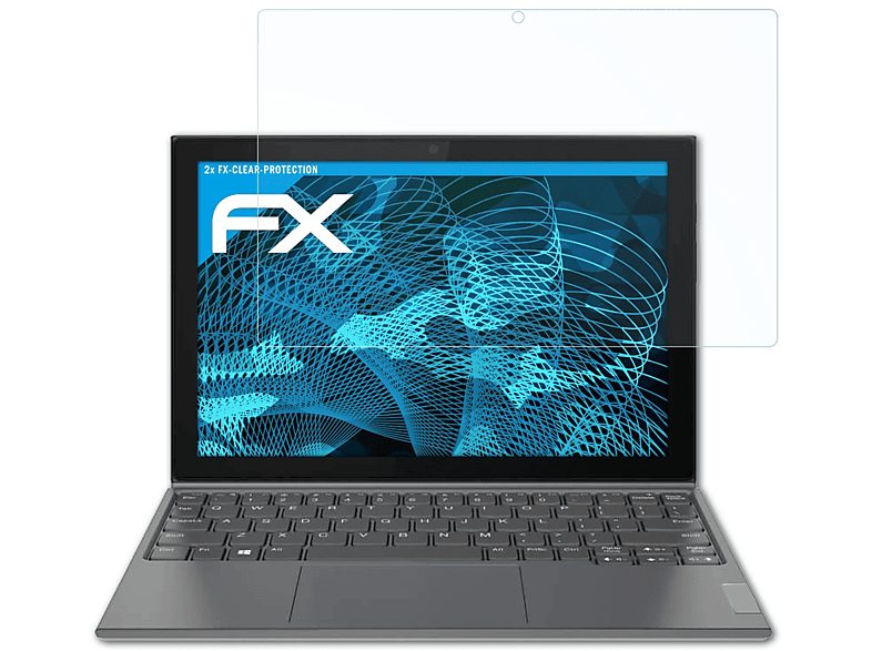 ATFOLIX 2x FX-Clear Displayschutz(für Lenovo IdeaPad Duet 3i)