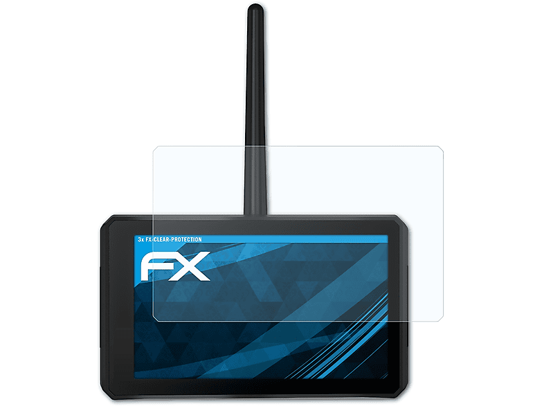 ATFOLIX 3x FX-Clear Displayschutz(für Garmin Tread (5.5 inch))