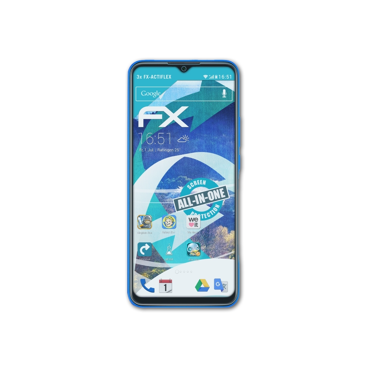 ATFOLIX M2) Displayschutz(für Poco FX-ActiFleX 3x Xiaomi