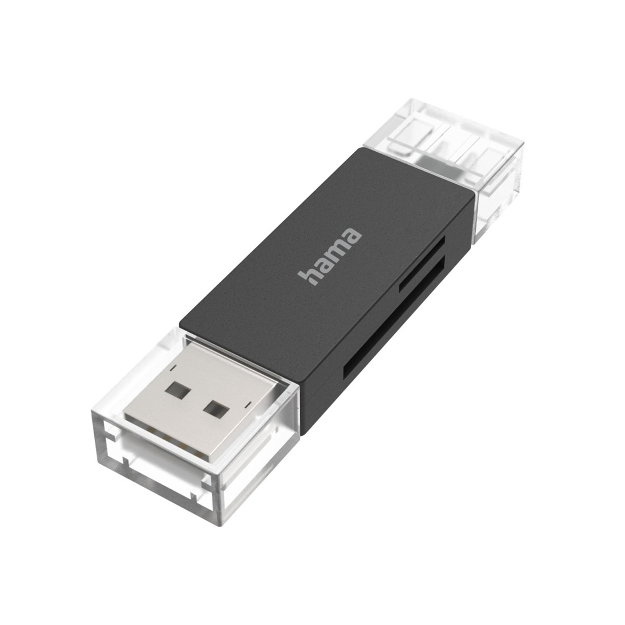 SD/microSD + USB-C, USB-A HAMA Kartenleser