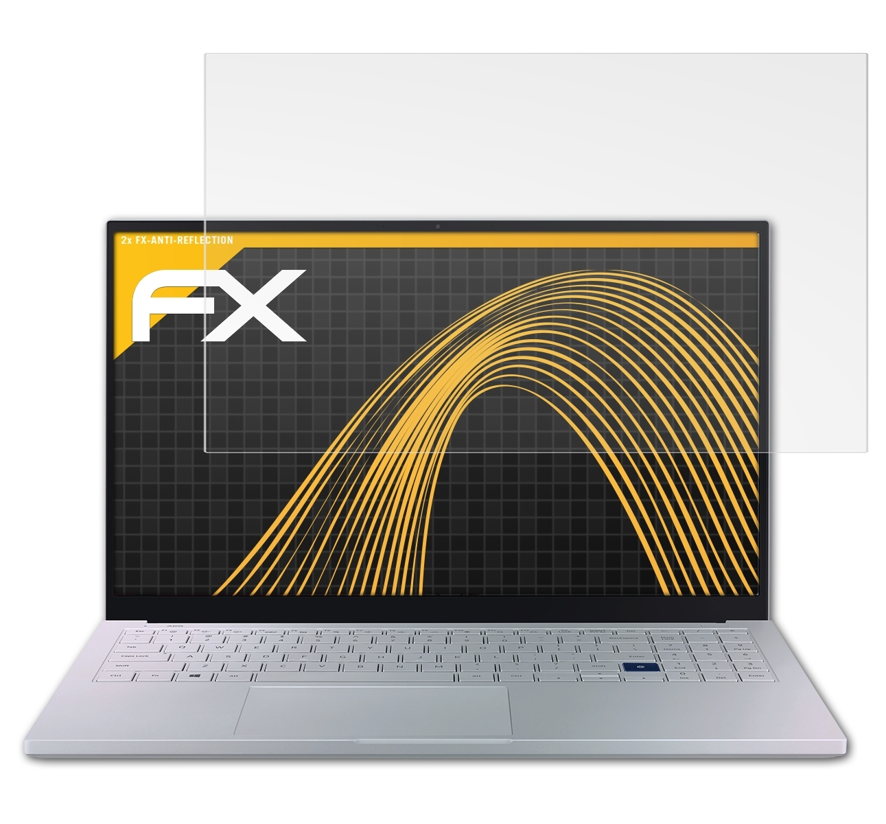 ATFOLIX 2x FX-Antireflex Book Galaxy Displayschutz(für (15,6)) Samsung Ion