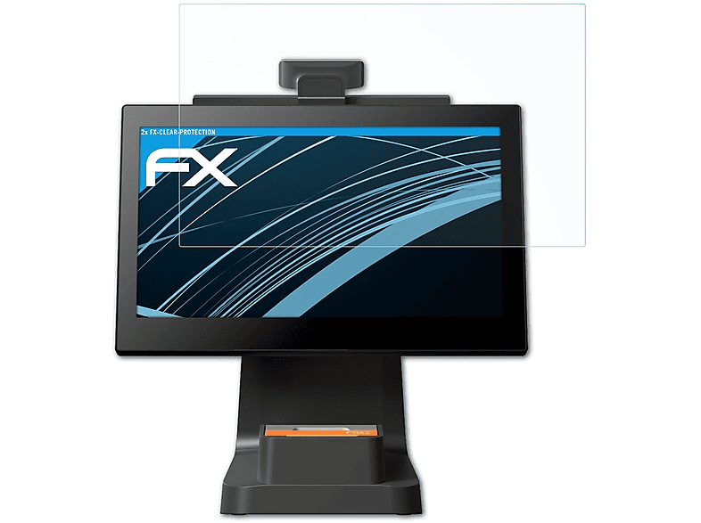 FX-Clear D2s) ATFOLIX Displayschutz(für 2x Sunmi