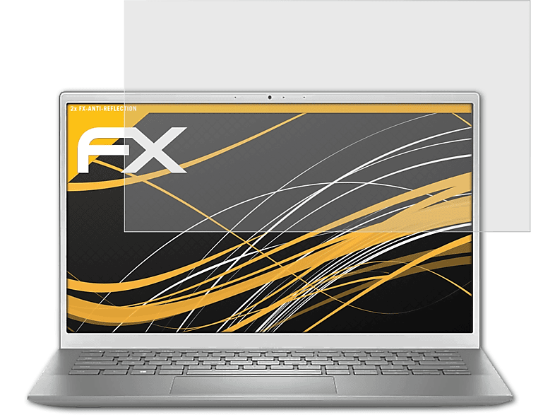 ATFOLIX 2x FX-Antireflex Displayschutz(für Dell Inspiron 13 (cn53102 cn53104 cn53105))