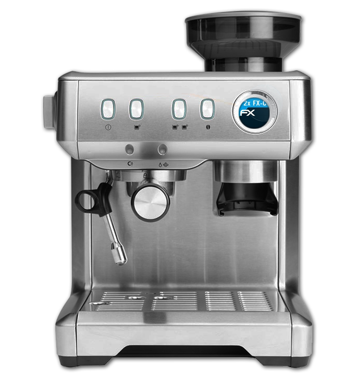 ATFOLIX Espresso 2x Displayschutz(für Advanced Gastroback FX-Clear Design Barista)