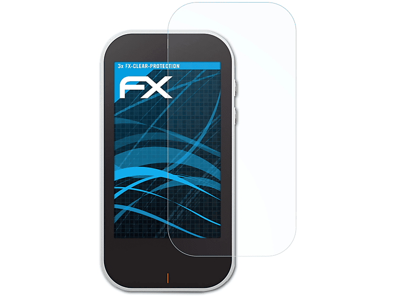 ATFOLIX 3x FX-Clear Displayschutz(für Garmin Approach G80)