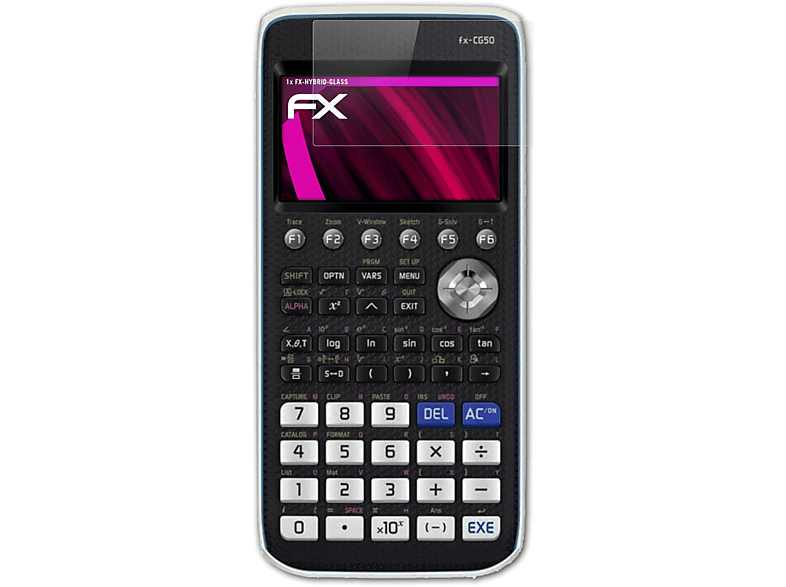 Casio ATFOLIX FX-CG50) Schutzglas(für FX-Hybrid-Glass