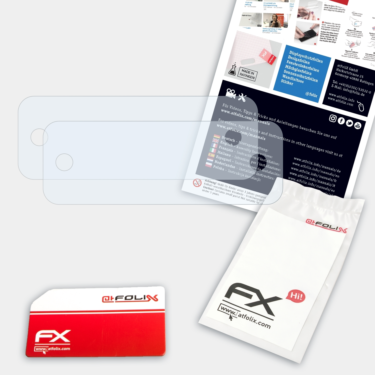 ATFOLIX 2x FX-Clear Displayschutz(für 3200 Philips (EP3221/40)) Series