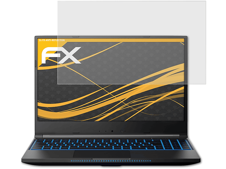 ATFOLIX 2x FX-Antireflex Displayschutz(für Medion Erazer Guardian X10)