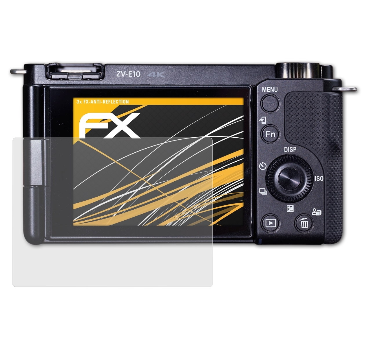 ATFOLIX 3x FX-Antireflex Sony Displayschutz(für ZV-E10)