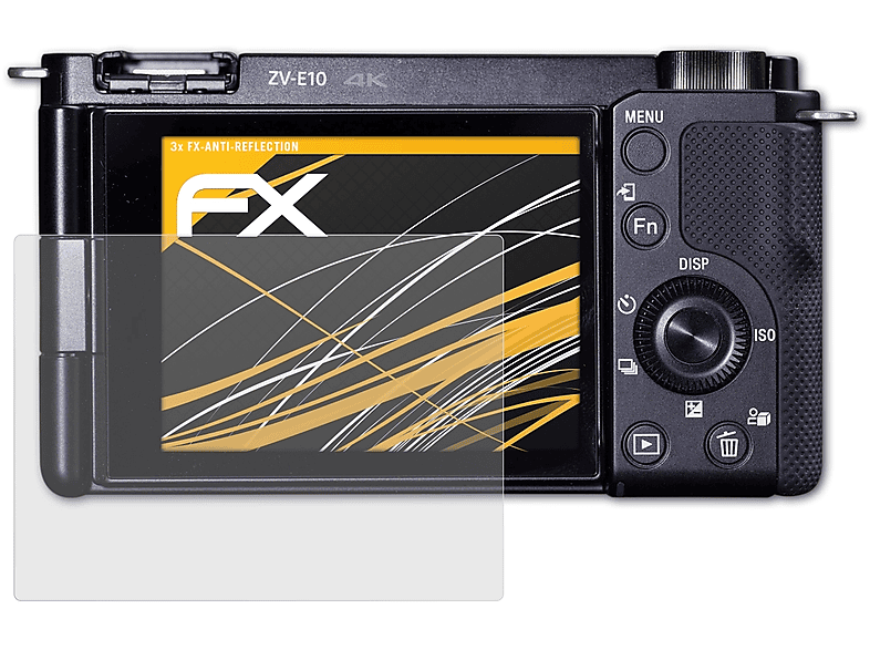 FX-Antireflex Sony ATFOLIX ZV-E10) 3x Displayschutz(für