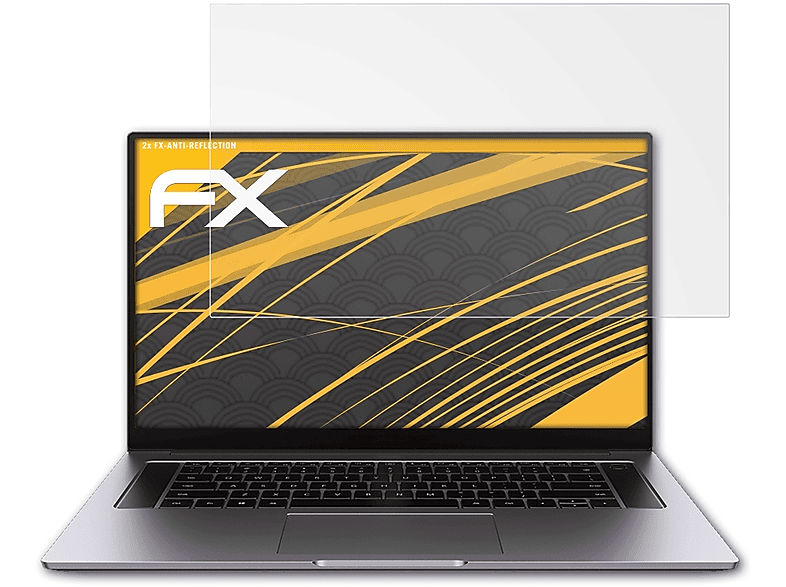 ATFOLIX 2x FX-Antireflex Displayschutz(für Huawei MateBook D 16 (2021))