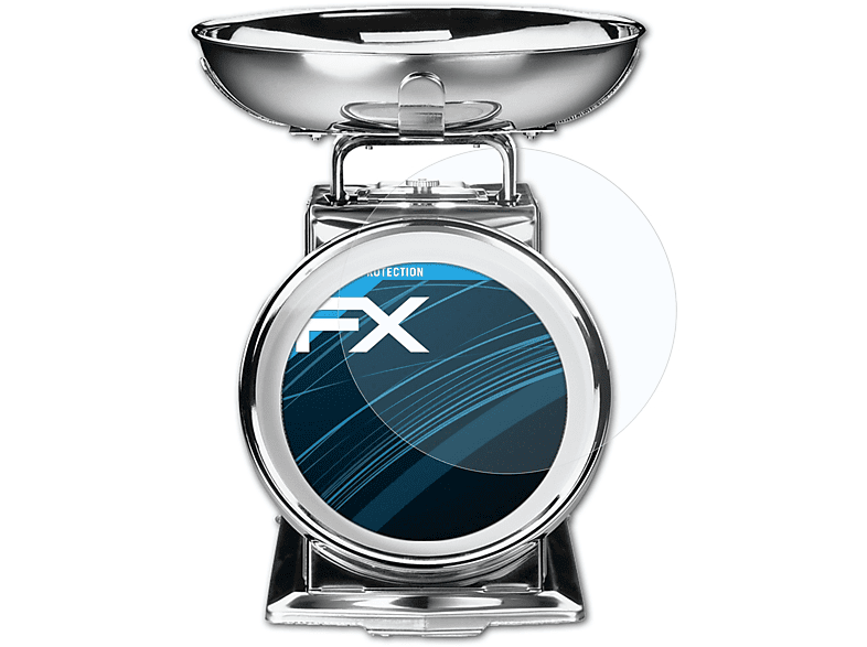 ATFOLIX 2x FX-Clear Displayschutz(für Gastroback Classic Waage 2 kg)