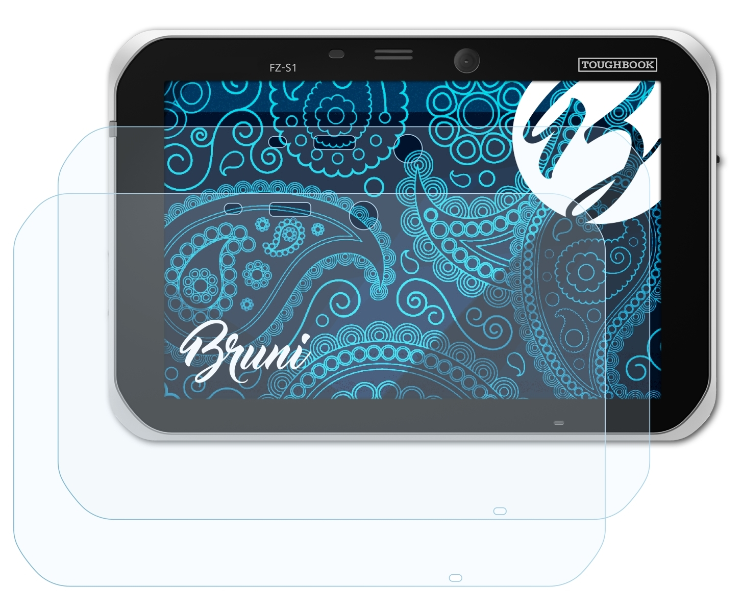 2x BRUNI Panasonic Toughbook S1) Basics-Clear Schutzfolie(für