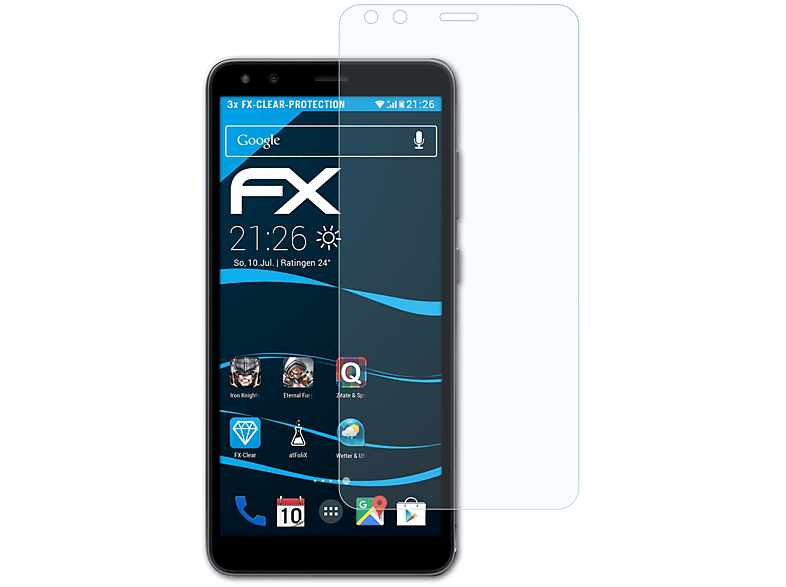ATFOLIX 3x FX-Clear Displayschutz(für Nokia Plus) C01
