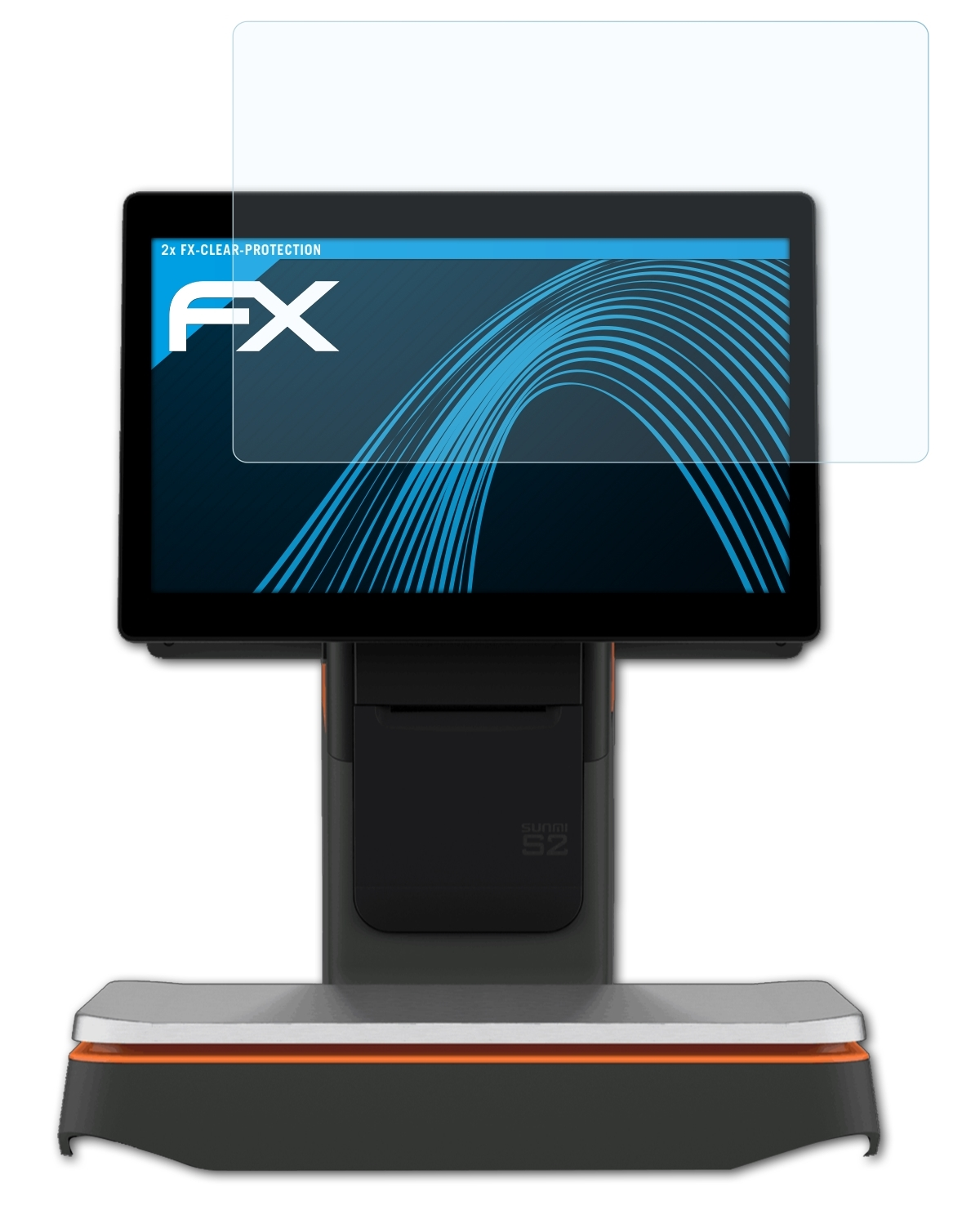 FX-Clear 2x Sunmi S2) Displayschutz(für ATFOLIX