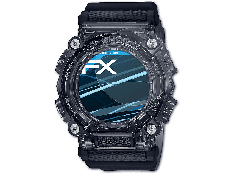 ATFOLIX 3x FX-Clear Displayschutz(für Casio GA-900SKE-8AER)