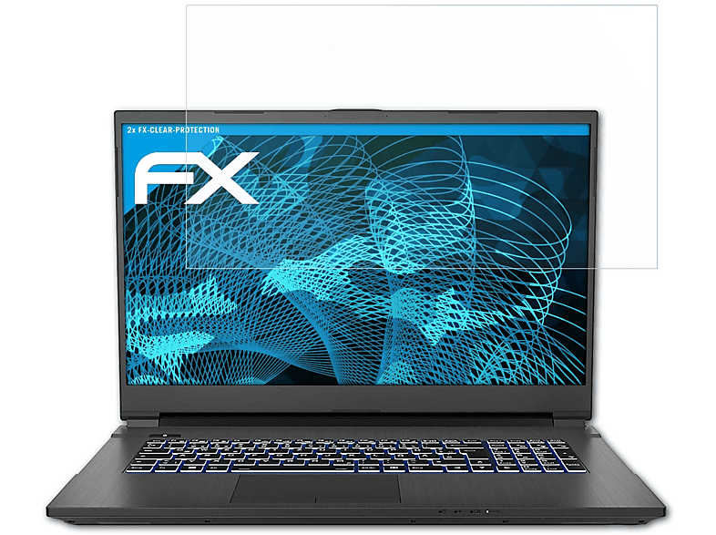 ATFOLIX 2x FX-Clear Displayschutz(für Medion ERAZER Defender P10)