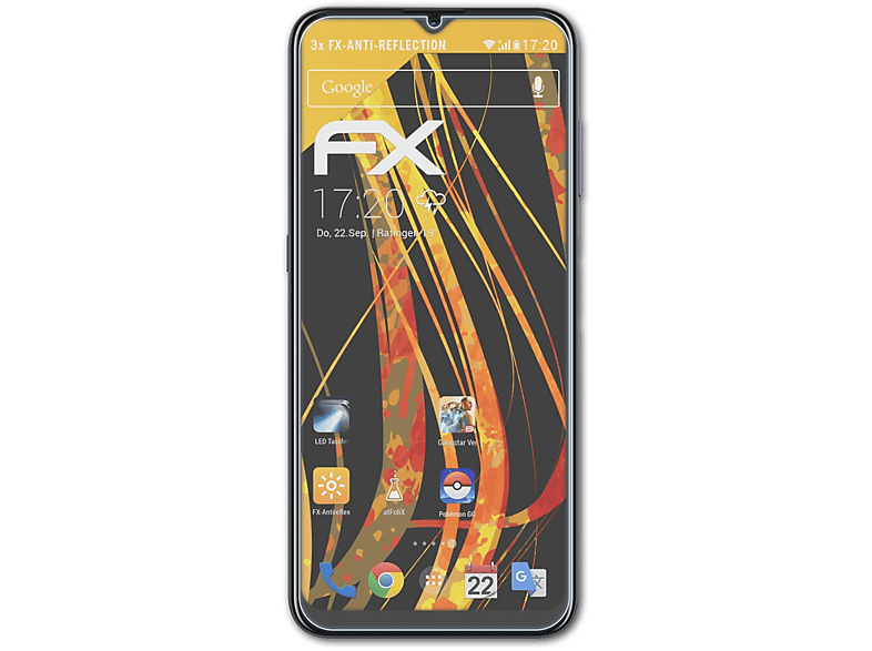 ATFOLIX 3x FX-Antireflex Displayschutz(für G20) Nokia