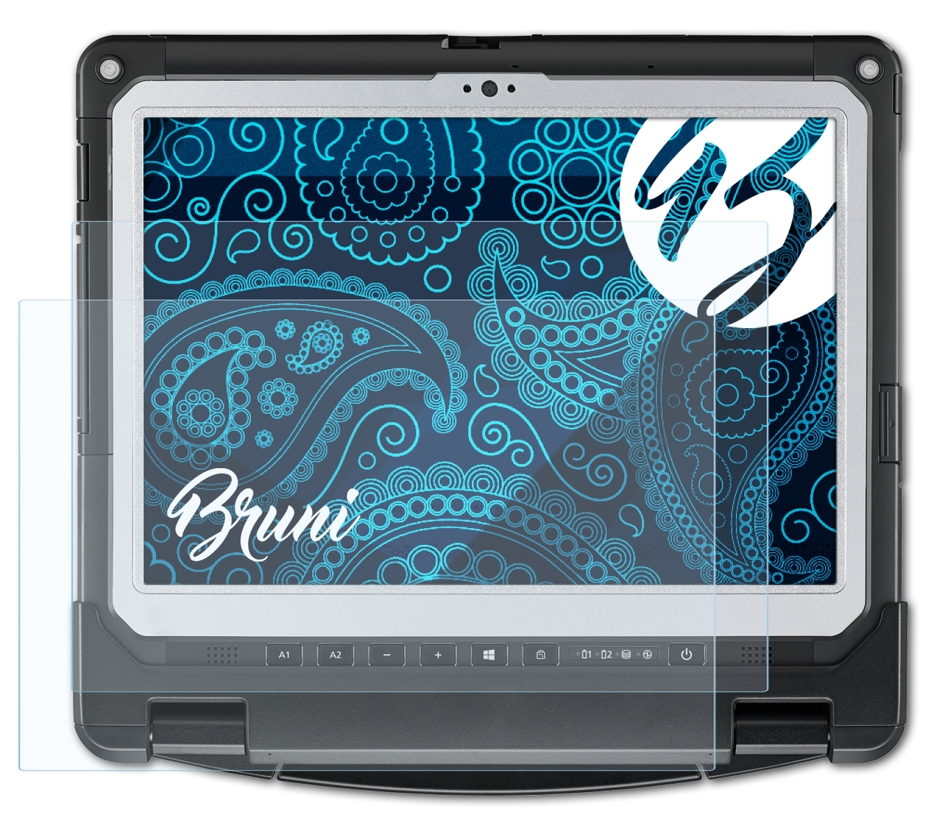 33 Basics-Clear BRUNI Tablet) 2x Panasonic Schutzfolie(für ToughBook