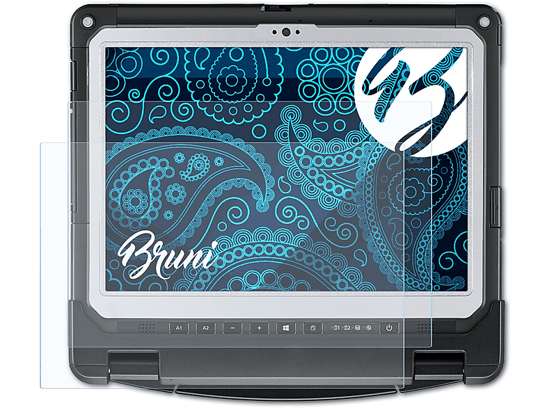 33 Basics-Clear BRUNI Tablet) 2x Panasonic Schutzfolie(für ToughBook