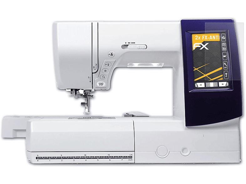 ATFOLIX 2x FX-Antireflex Displayschutz(für Janome Memory Craft 9850)