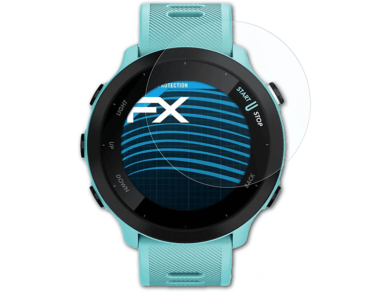 ATFOLIX 3x FX-Clear Displayschutz(für Garmin Forerunner 55)