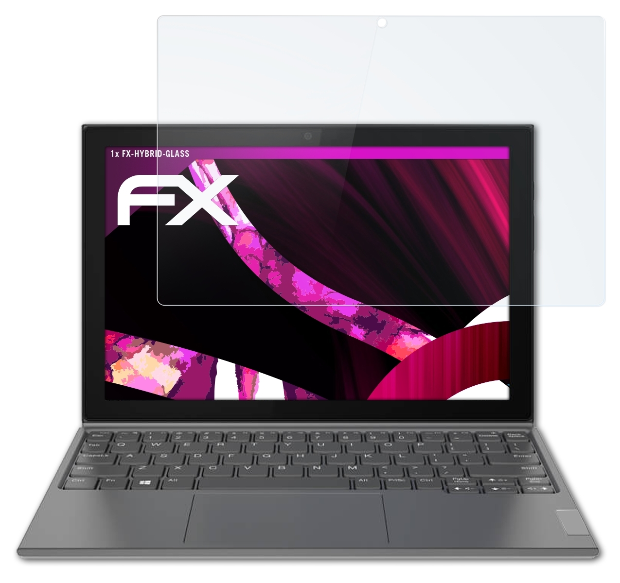 ATFOLIX FX-Hybrid-Glass 3i) Duet IdeaPad Lenovo Schutzglas(für