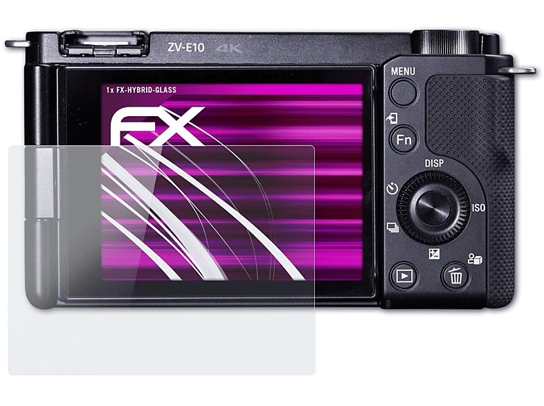 Sony FX-Hybrid-Glass ATFOLIX ZV-E10) Schutzglas(für