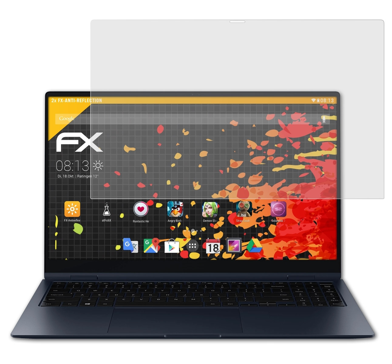 ATFOLIX 2x FX-Antireflex Displayschutz(für Pro 360 Galaxy inch)) Samsung Book (15