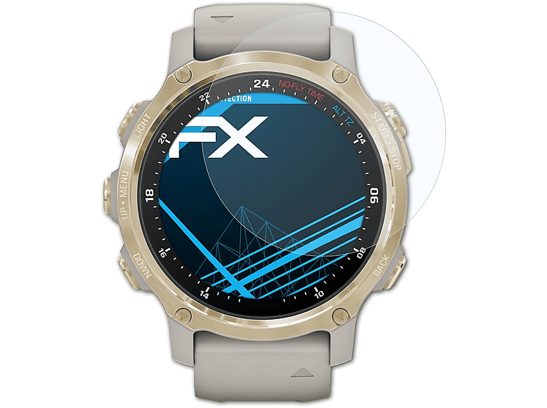 ATFOLIX 3x FX-Clear Displayschutz(für Garmin Descent Mk2S)